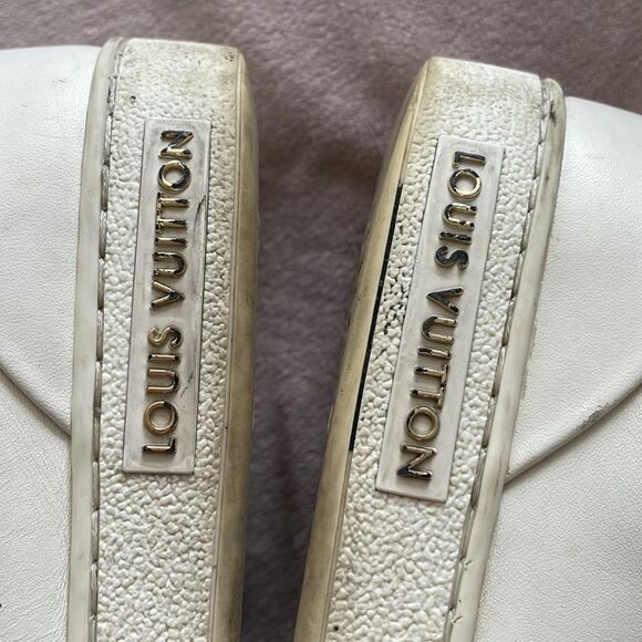 LOUIS VUITTON | Front Row Leather Sneakers - Picture 8 of 16